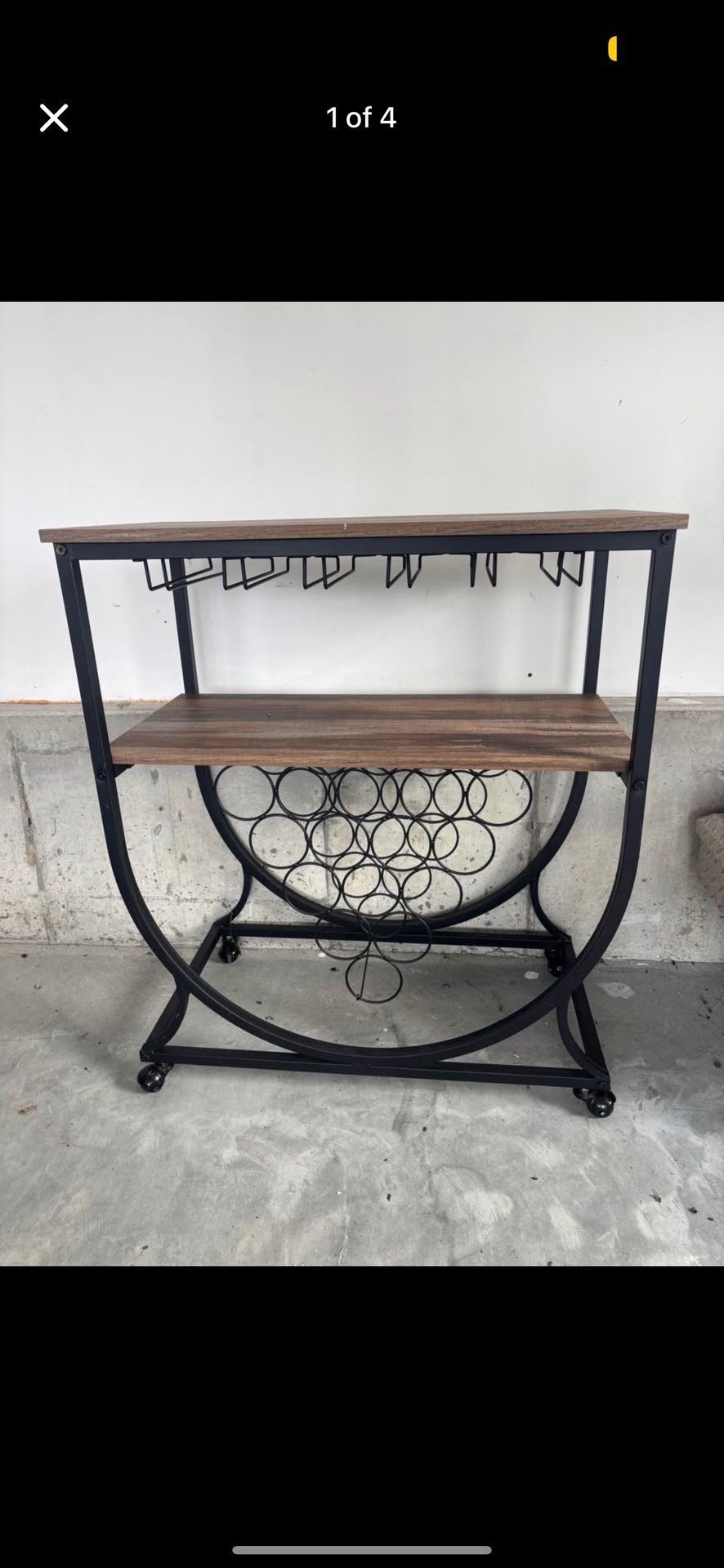 Rolling Wine Bar Cart/Rack