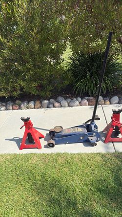 3.5 ton floor jack and jack stands