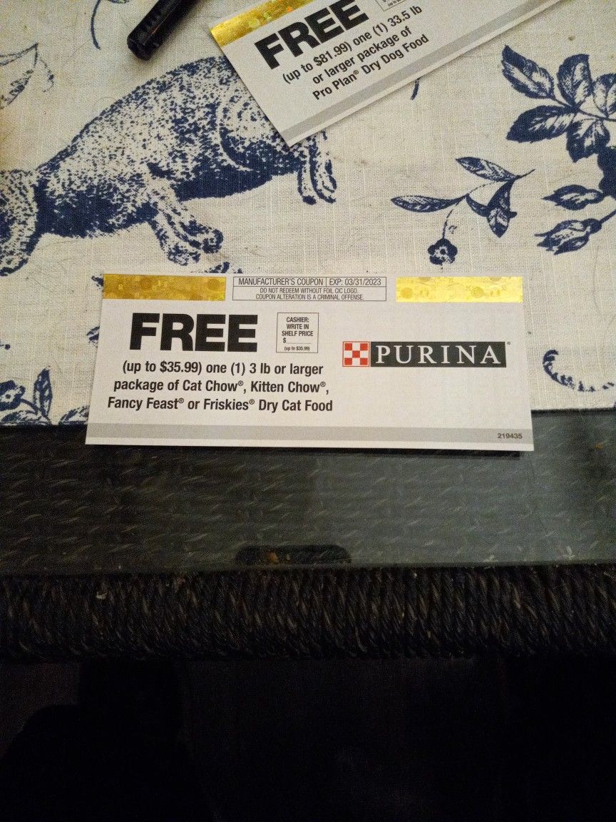 Purina 35.99 Coupon For 20.00