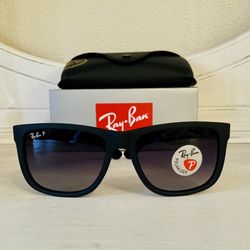 New Rayban Polarized Justin Sunglasses (Christmas Gift Idea)