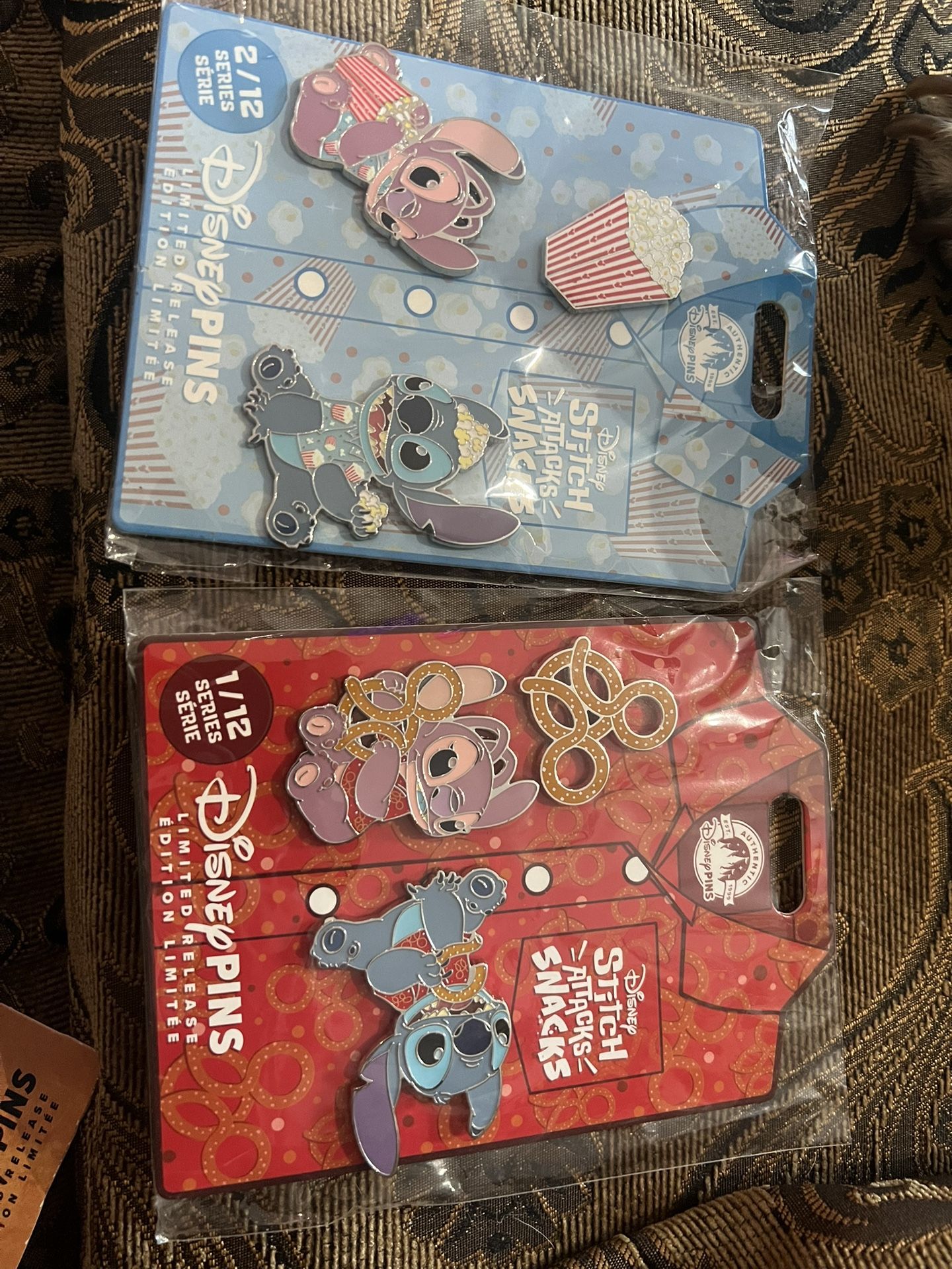Disney Stitch And Angel Pins 