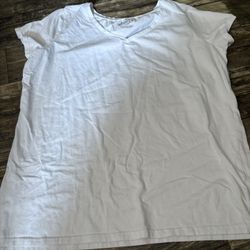 White V Neck Shirt