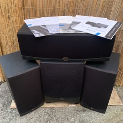 Set Of 4 Klipsch Speakers EXCELLENT w All Components/Cords/Manuals!