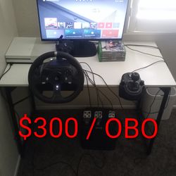 Xbox One S With Steering Wheel