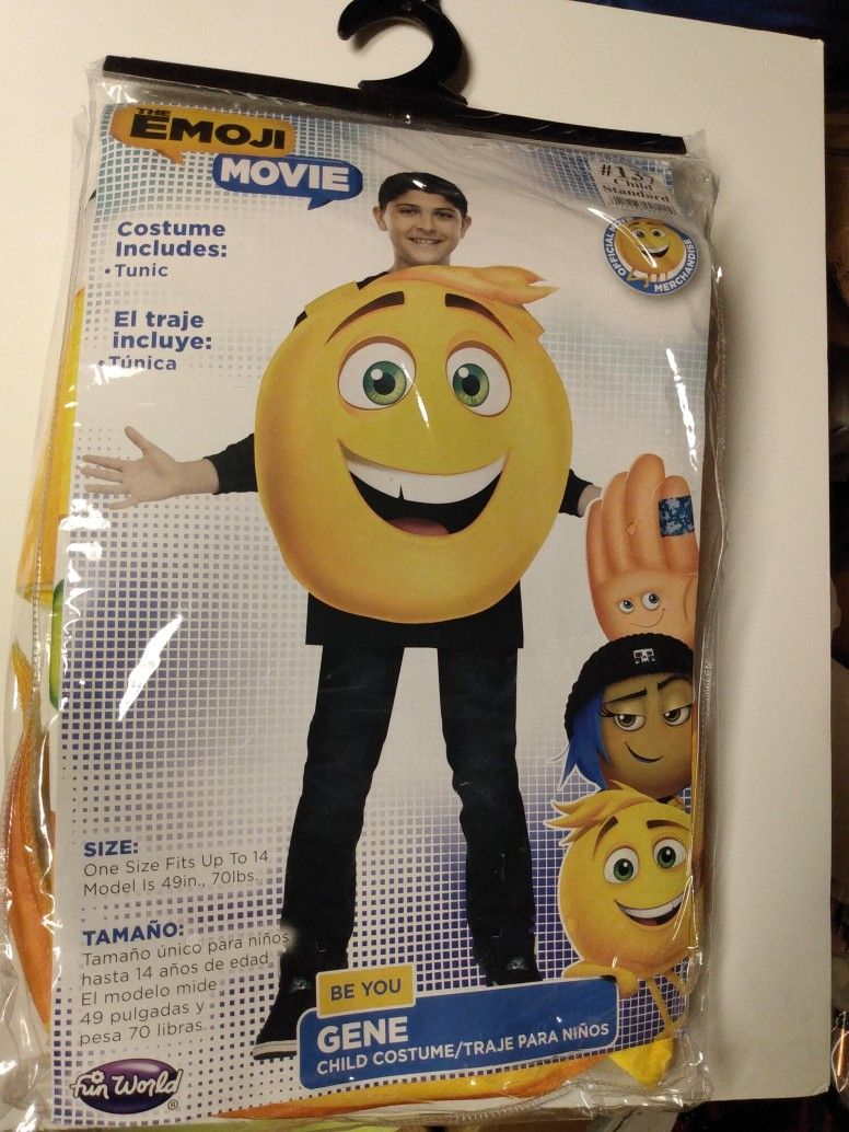 New Brand New The Emoji Movie Gene Child Costume Kids Tunic Official