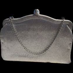 Vintage Silver Hand Bag Clutch