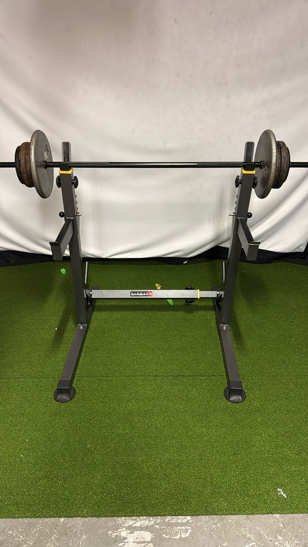 1 Inch Bench Press Setup With 100#s