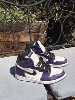 Court Purple Jordan 1 Retro High (Size 10.5)