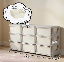 Qaba 3 Tier Kids Storage Unit