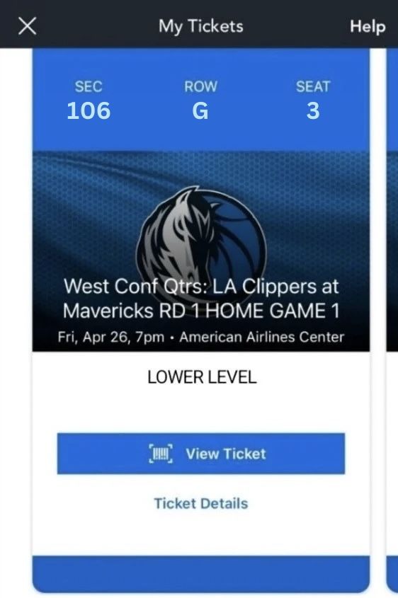 Mavericks Vs Clippers Tickets | Fri Apr 26