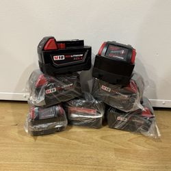Milwaukee 5ah brand new battery, price is for each one, and not negotiable 