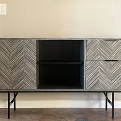 Amazon Brand – Rivet Corban Contemporary 2-Drawer Media Console, 75"W, Gray 