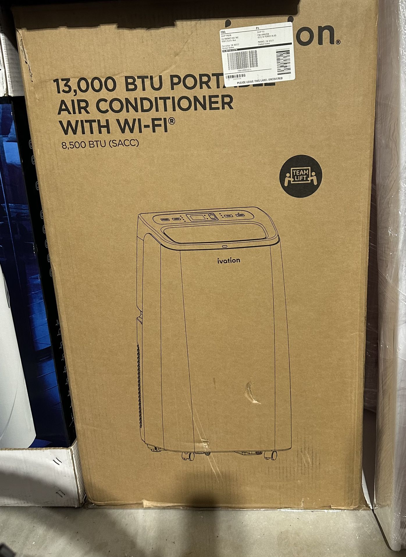 Ivation 13,000 BTU Portable Air Conditioner with Wi-Fi 