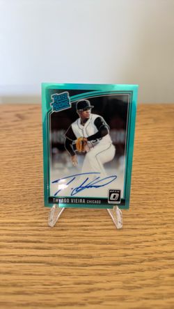 Thyago Vieira Donruss Optic Rated Rookie Auto Teal Card #’d /125