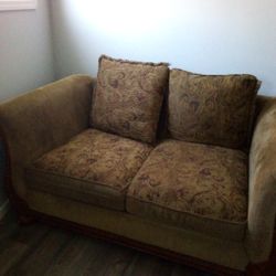 Dark Brown Steady Two Seater Loveseat 