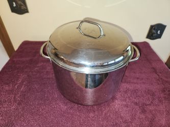 Stainless Steel Stock Pot with Lid 16 Qt