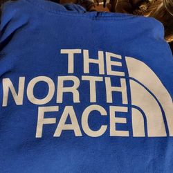 The North Face Sweatshirt. Blue. Size Medium