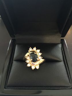 Premier Designs Sapphire cocktail ring