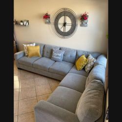 Beautiful Grey Sectional Couch From COSTCO 
