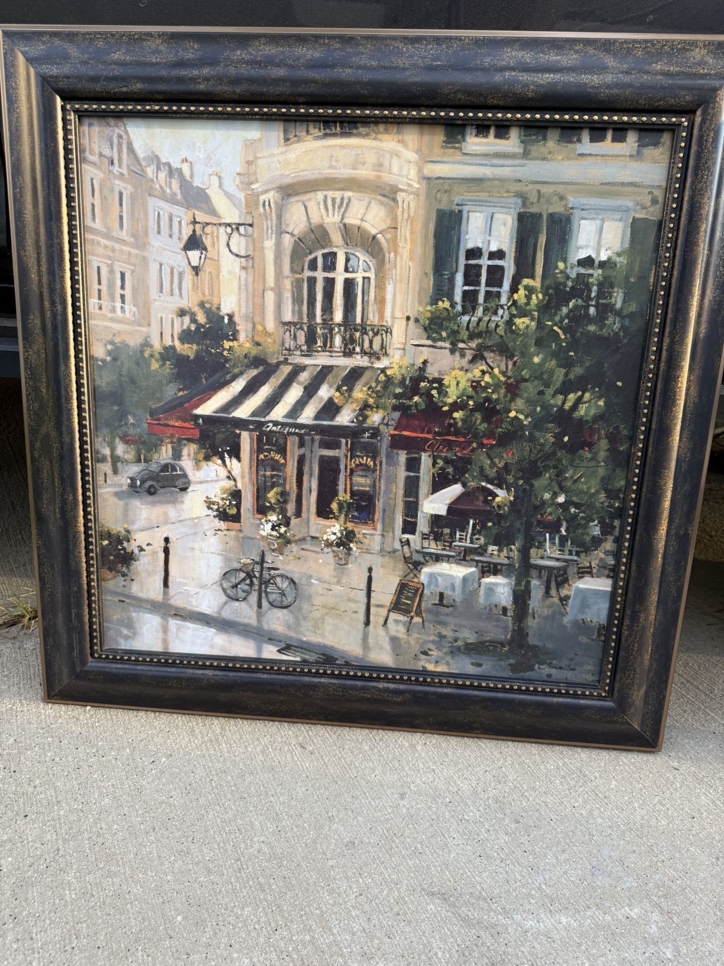 ANTIQUE BOULEVARD WALL ART (2) Piece