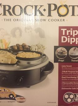 CrockPot Triple Dipper Slow Cooker