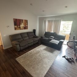 MOVING SALE reclining couch and loveseat