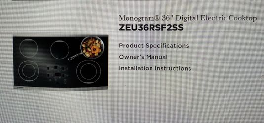 Monogram® 36" Digital Electric Cooktop