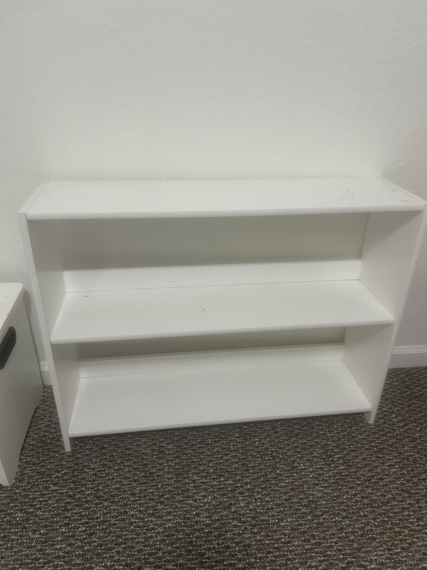 White shelf