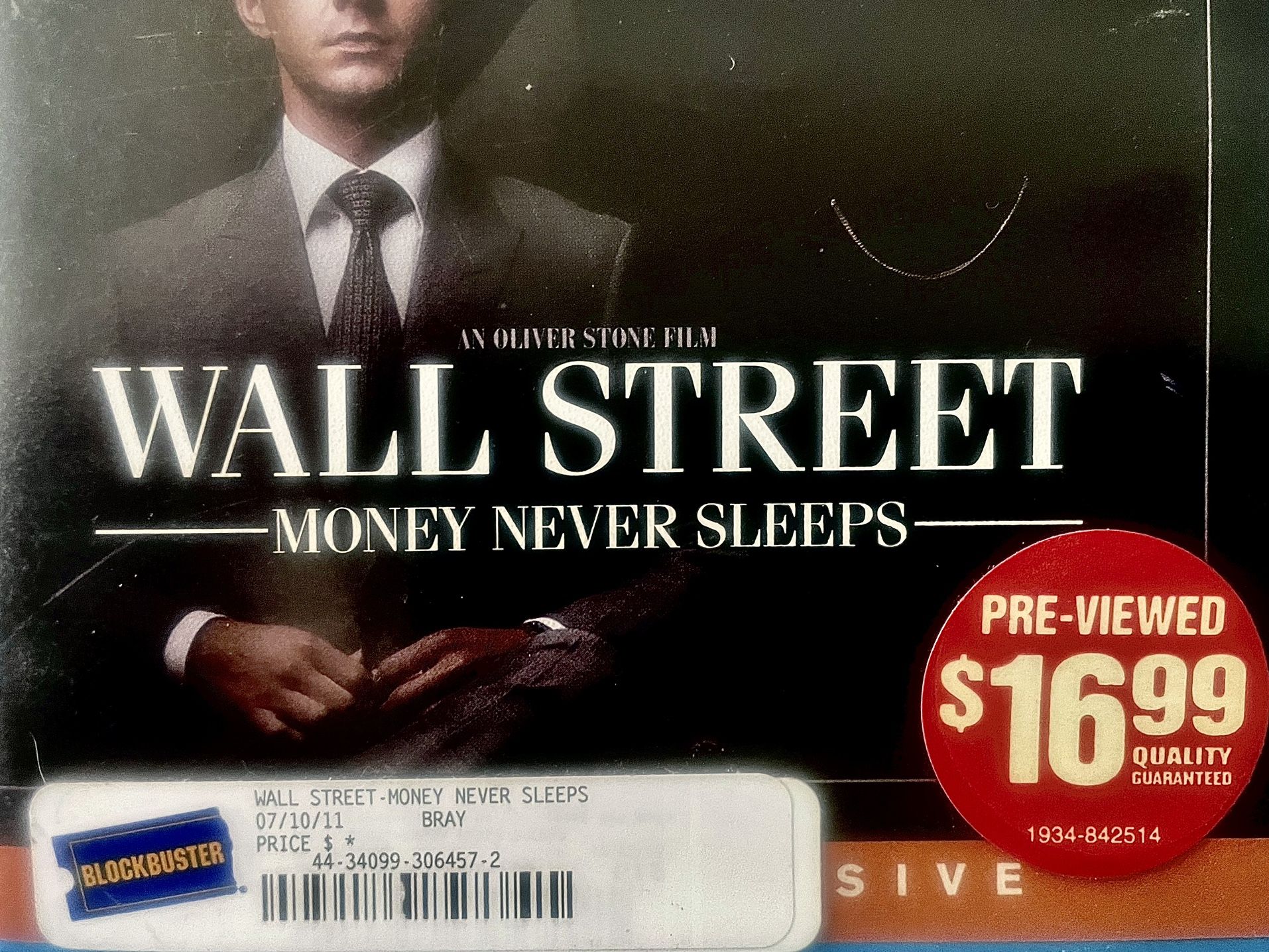 “WALL STREET” BLU-RAY DISC - SPECIAL FIND!