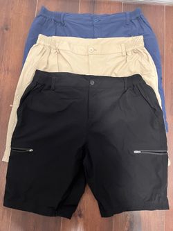 3 pair, XL, Willit Women's Cargo Shorts Stretch, Quick Dry, Summer Shorts