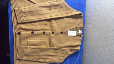 New ZVX Brown Cardigan Sweater
