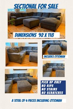 Sectional Sofa With Ottoman