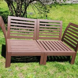 Wooden Patio Chairs.  