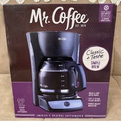 New, Price Firm, Mr. Coffee 12-Cup Coffee Maker, Black