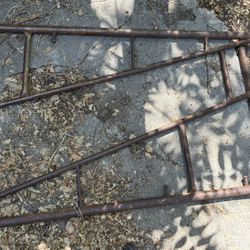 Pr Vintage Barrier Swing Arm Gates Heavy Duty