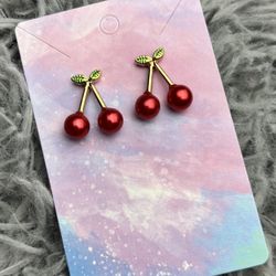 Cherry earrings