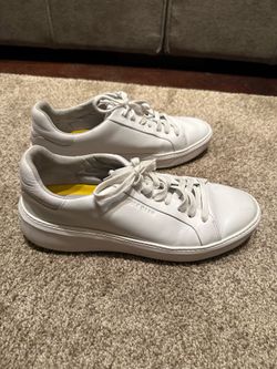 Cole Haan GrandPro White Leather Sneakers Mens Casual Shoes Size 10.5