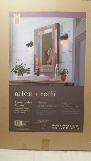Brand New Allen Roth Designer Wall Mirror Made Of All Natural Allen Roth Designer Wall Mirror