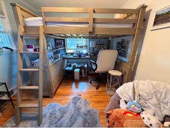 Full Loft Bed with desk, dresser
