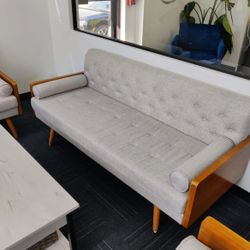 Living room set- 3 items , Upholstered sofa with 2 armchair