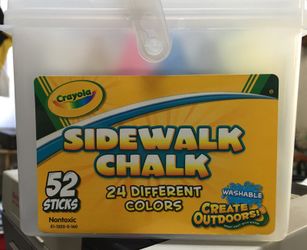 52 sticks (24 colors) Sidewalk Chalk