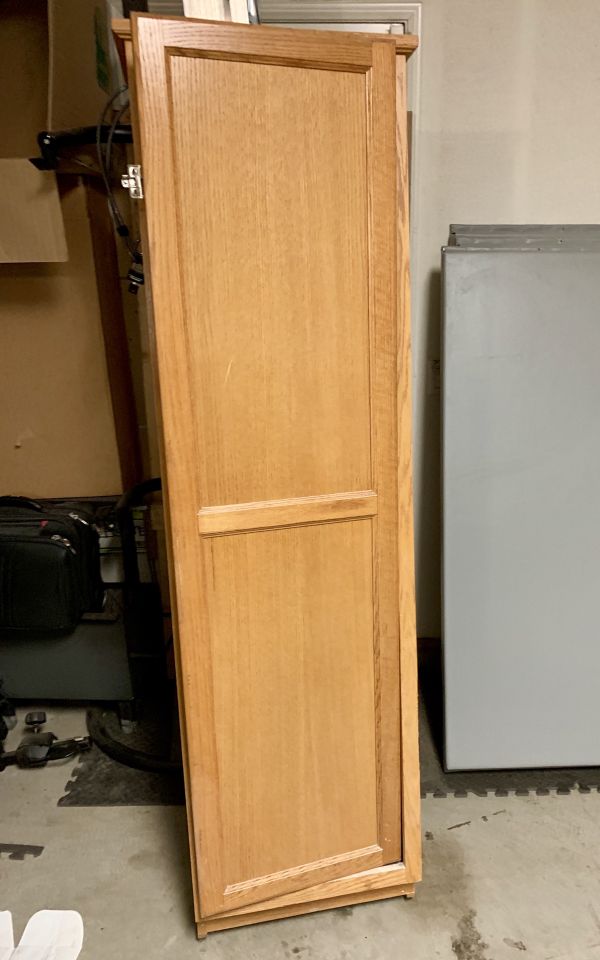 Solid wood custom pantry cabinet 20 inches wide, 10 inches ...