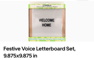 Festive Voice Letterboard Set 9.875x9.875 in