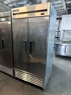True stainless steel refrigerator