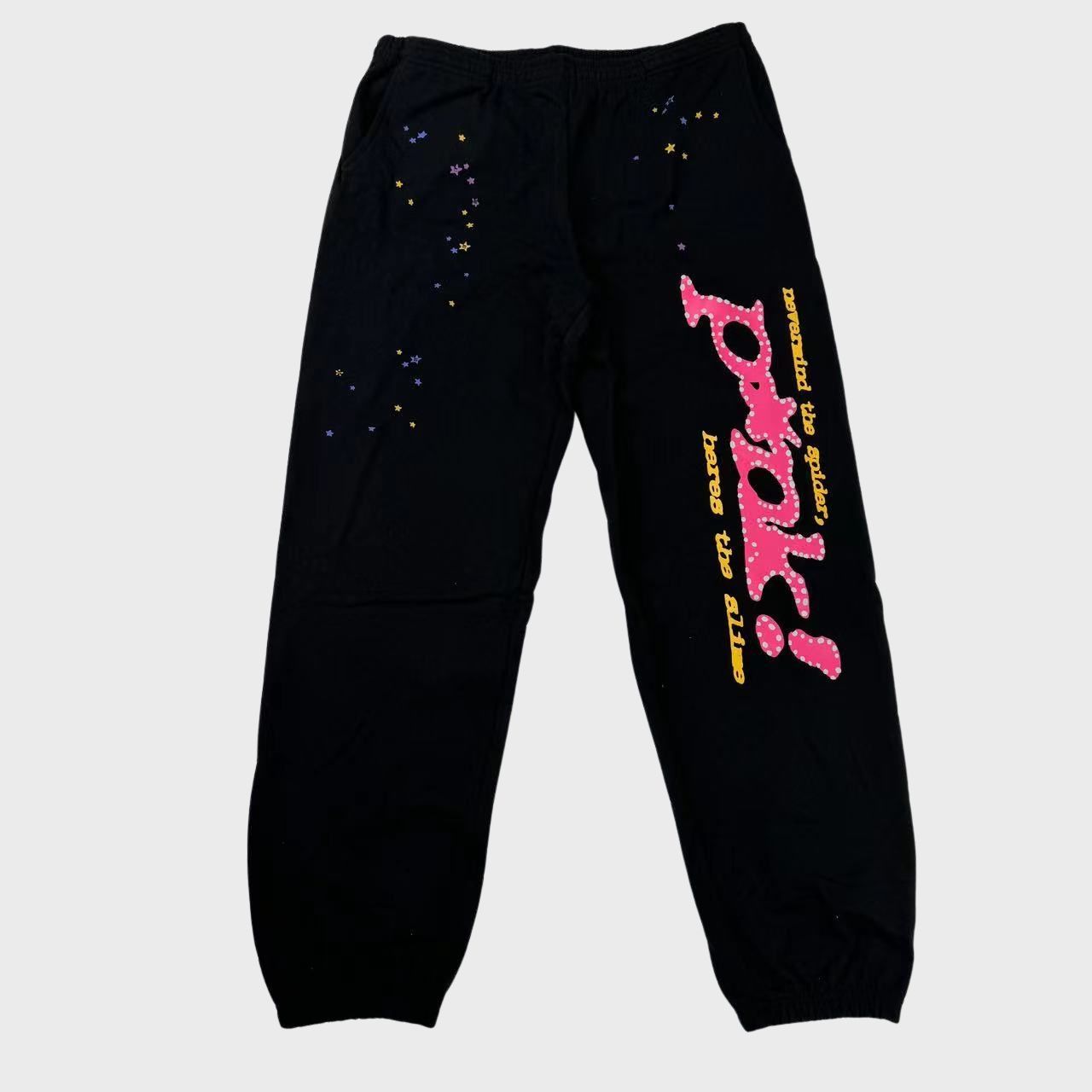 Sp5der P*NK Sweatpants Black