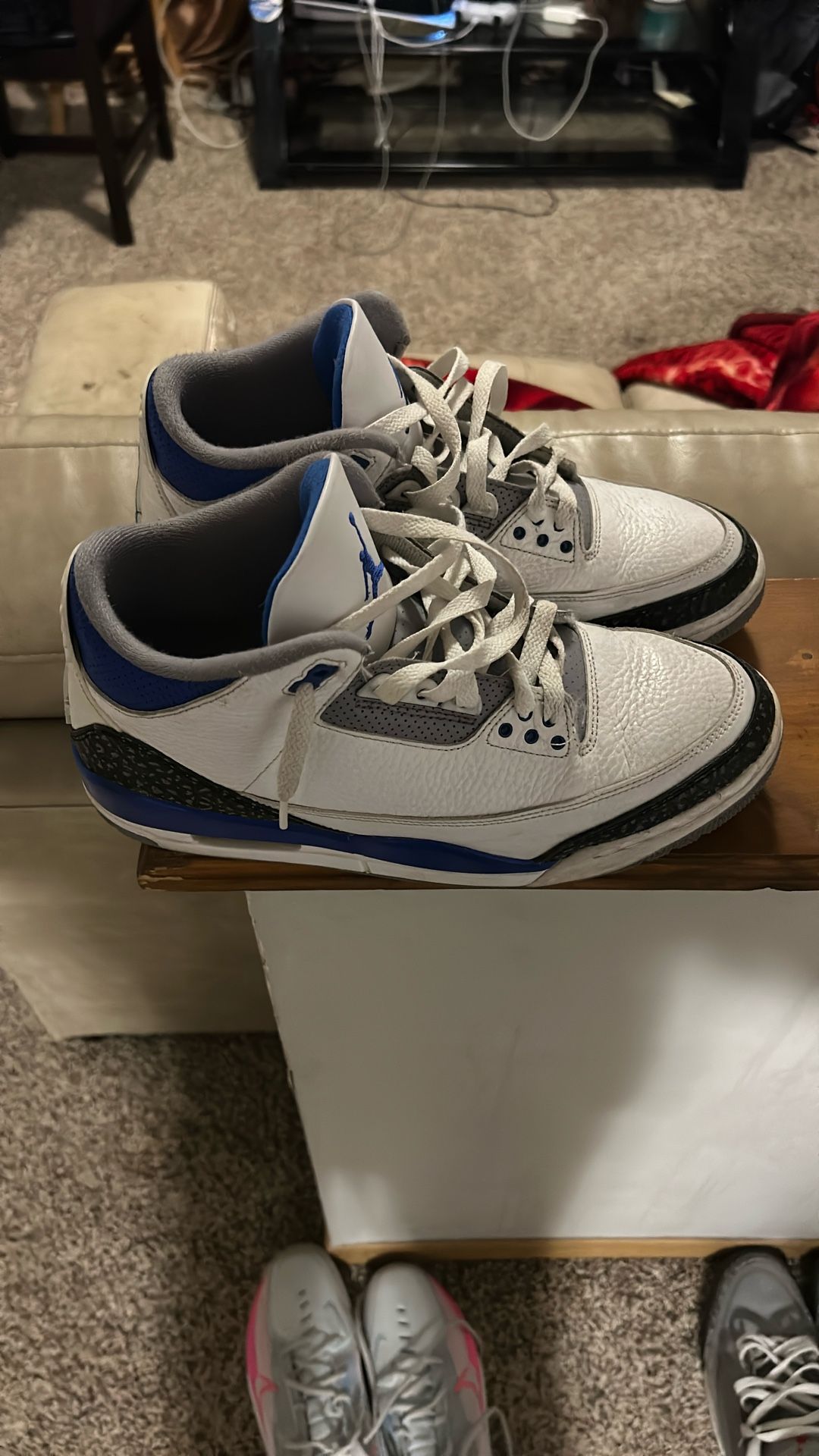 Jordan Racer Blue 3s Size 10.5