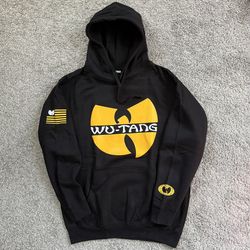 🔴Wu-Wear Hoodie Size Large Wu-Tang Iron Flag Rza Sweater Method Man