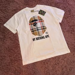Men's Bape By Bathing Ape Check Tee
