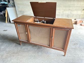 Admiral Mid-Century Vintage AM/FM Stereo Console Cabinet