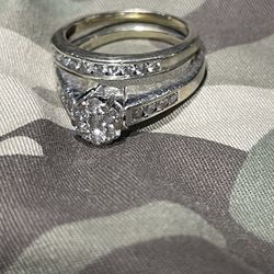 1ct Diamond Bridal Set 14kgold
